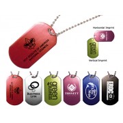Dog Tags Aluminum 23 Inch Chain